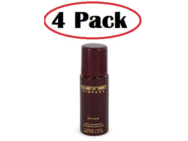 4 Pack of Nirvana Rose by Elizabeth and James Dry Shampoo 1.4 oz