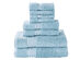 Turkish Cotton 700 GSM Towels: Set of 8 (Blue)