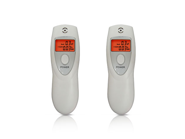 Digital Alcohol Breathalyzer With LCD Display: 2-Pack
