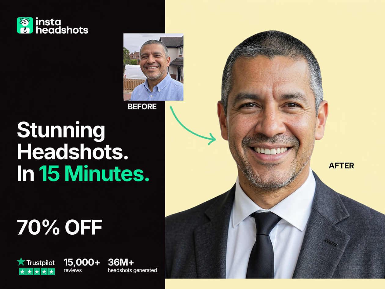 InstaHeadshots AI Headshot Generator Premium Plan: One-Time Purchase