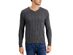 Club Room Men's Cotton Textured V-Neck Sweater Gray Size Medium