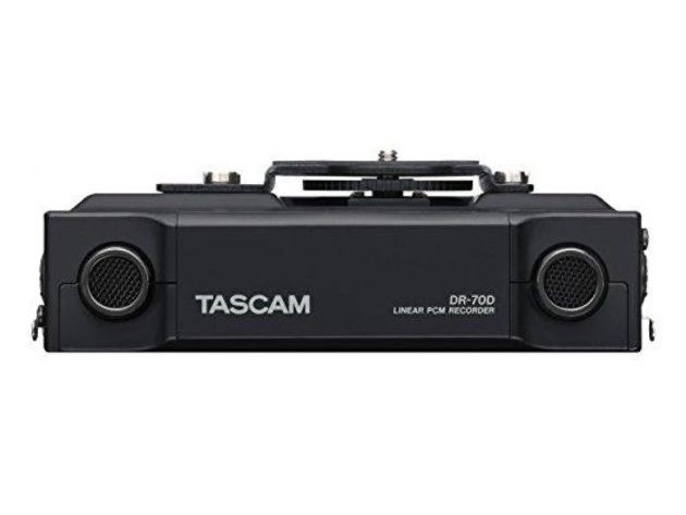Tascam DR-70D 4-Channel Portable Recorder Mixer XLR Microphone Phantom Power