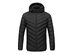 CALDO-X Heated Jacket with Detachable Hood (Black/Large, Requires Power Bank)
