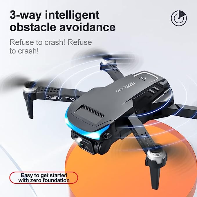 4K Dual-Camera Drone for Beginners with Intelligent Obstacle Avoidance