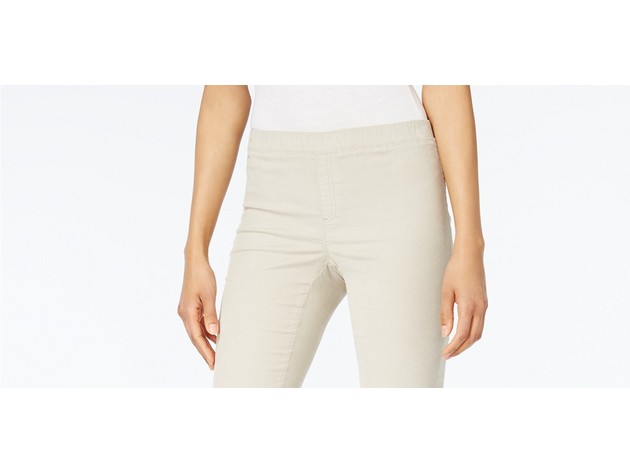 Karen Scott Women's Petite Corduroy Pull-On Pants  Gray Size Petite