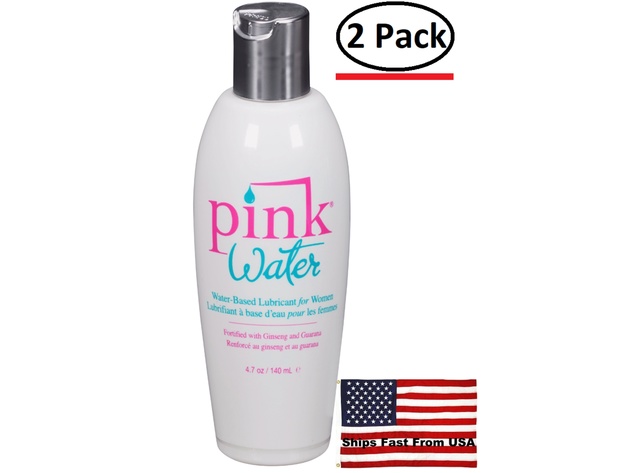 ( 2 Pack ) Pink Water Based Lubricant for Women - 4.7 Oz.  / 140 ml