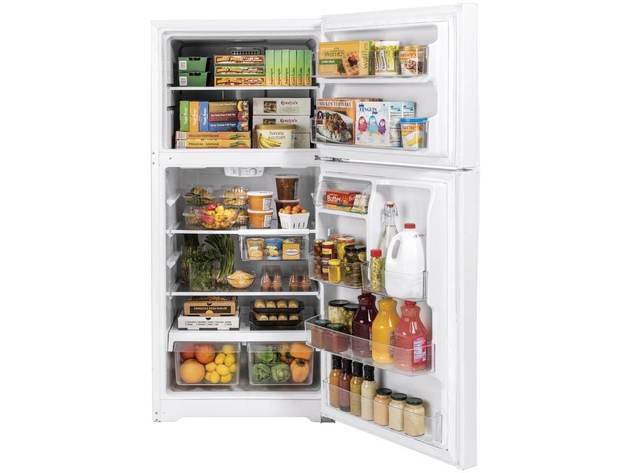 GE GTS19KGNRWW 19.2 cu. ft. Top Freezer Refrigerator in White