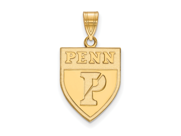 14k Gold Plated Silver U. of Pennsylvania Large Pendant