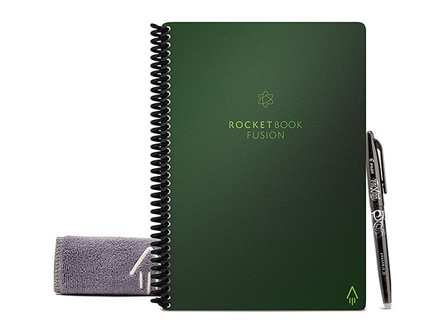 Rocketbook Fusion Smart Reusable Notebook Set (Executive/Green)