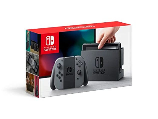 Nintendo 220474 Switch Console Joy-Con for Local Face-to-Face Multiplayer - Gray