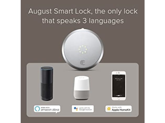 August Connect Wi-Fi Bridge Remote Access Alexa Integration for Smart Lock (Refurbished, Open Retail Box)