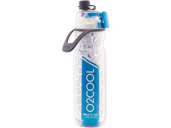 O2Cool 2 in 1 Function Mist N Sip Insulated Water Bottle with