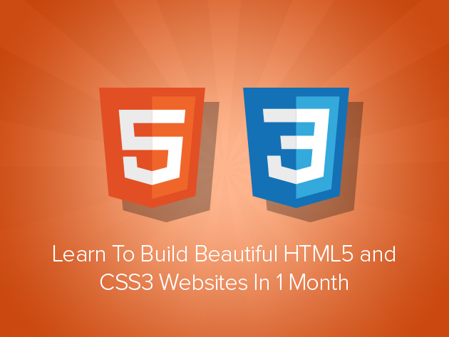 Learn to Build Beautiful HTML5 & CSS3 Websites in 1 Month