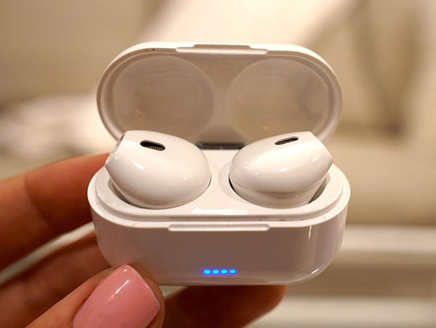 AirTaps Wireless Bluetooth Earbuds with Charging Case: 2-Pack