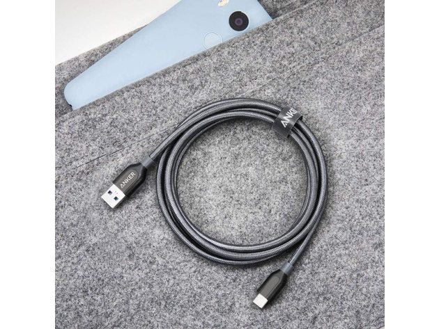 Anker Powerline+ USB C to USB 3.0 Cable Grey / 6ft