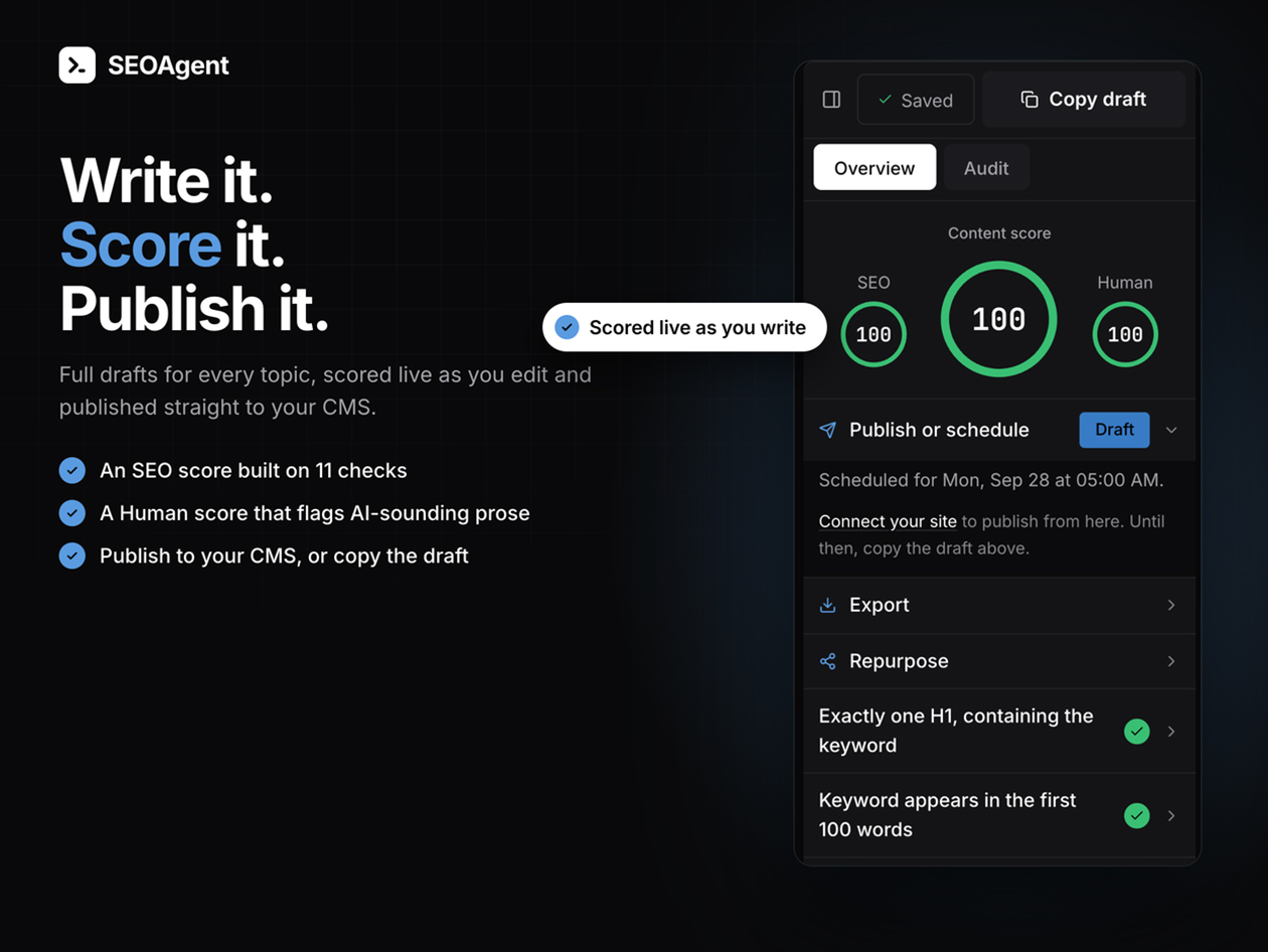SEOAgent: Lifetime Subscription (Tier 3)