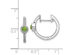 2/5 Carat (ctw) Natural Cabachon Peridot Hoop Earrings in 14K White Gold with Diamonds 1/5 Carat (ctw)