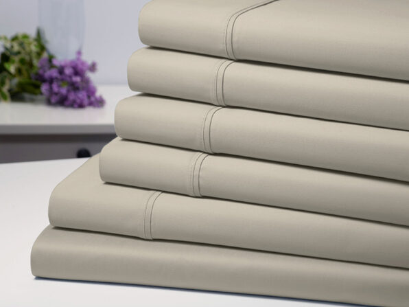 Bamboo Comfort 6 Piece Luxury Sheet Set - Taupe (King) - Product Image
