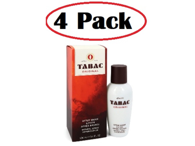 4 Pack of TABAC by Maurer & Wirtz After Shave Spray 3.4 oz