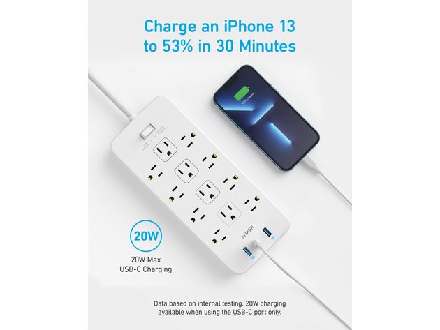 Anker 351 Power Strip White