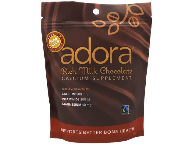 Adora - Calcium Supplement Rich Milk Chocolate 500 mg. - 30 Piece(s)
