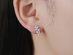 Bubbly 0.95CT Lab-Grown Diamond Cluster Earrings in 10K White Gold
