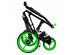 IZZO ROVER II 3-Wheel Pushcart (Black/Lime Rims)