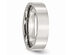 Mens Chisel 6mm Stainless Steel Comfort Fit Wedding Band - 13