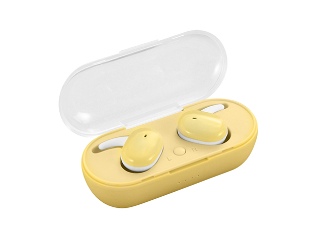 Colorful Wireless Earbuds - Get 2 Pairs for just $12.50 each! (Yellow)