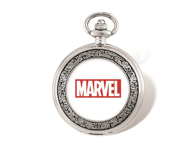 Marvel Spiderman Face with Chain Pocket Watch
