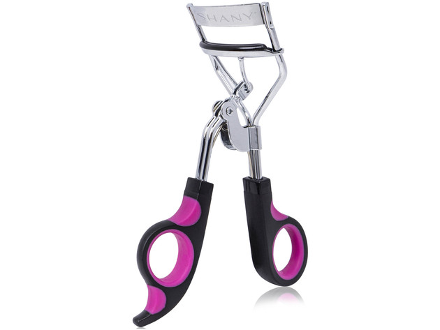 SHANY Luxe Lashes Eyelash Curler - Professional Makeup Tool for Eyelashes with Two Silicone Refill/Replacement Pads - PURPLE