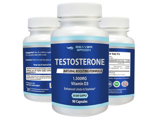 Beaver Brook Testosterone Booster 1,500mg Dietary Supplement - 180