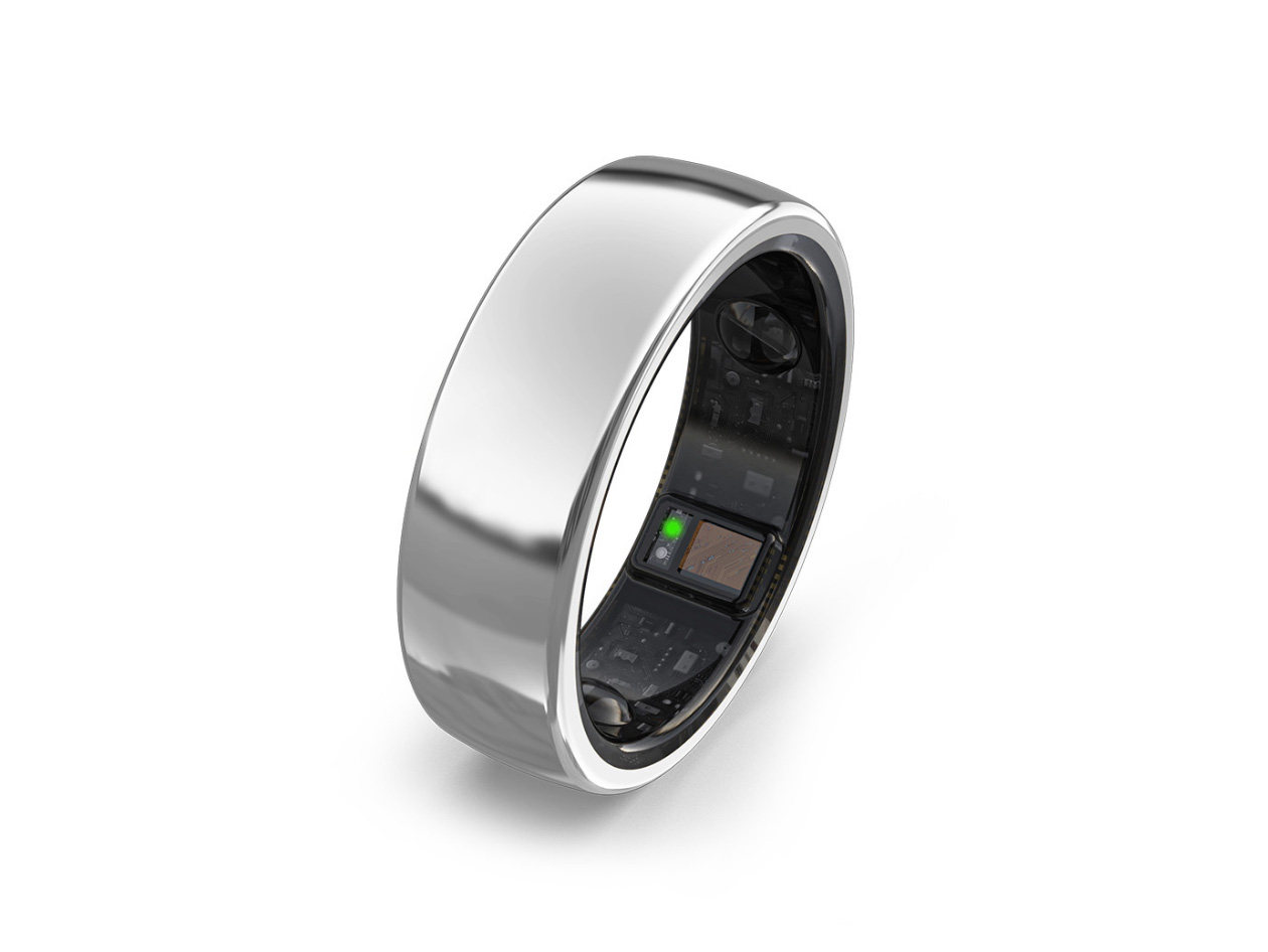 aaboRing Smart Health Ring (Silver/Size 10)