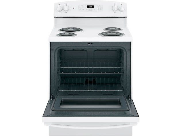 GE JB256DMWW 5.0 Cu. Ft. White Freestanding Electric Range