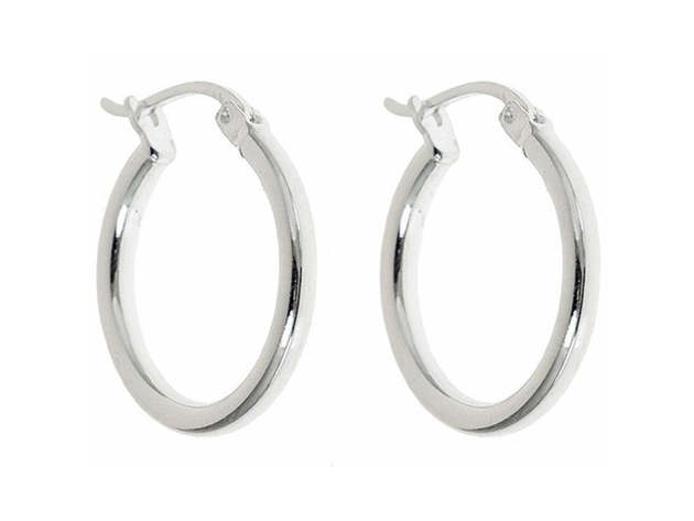.925 Sterling Silver French Lock Hoops