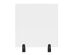 Offex Acrylic Sneeze Guard Cubicle Wall Extender (24"x24", Clamp-On/Clear)