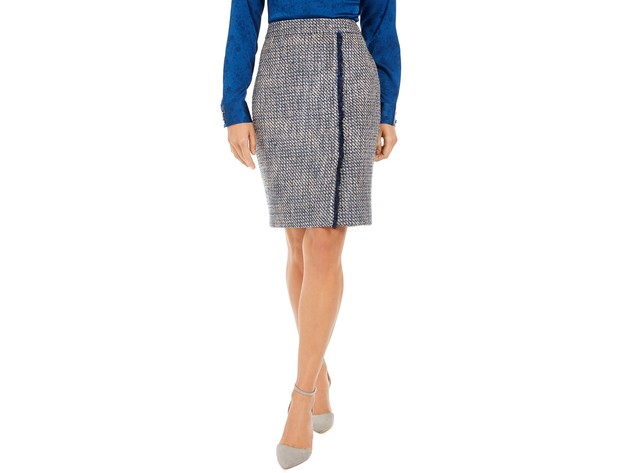 Calvin Klein Women's Tweed Pencil Skirt Size 16