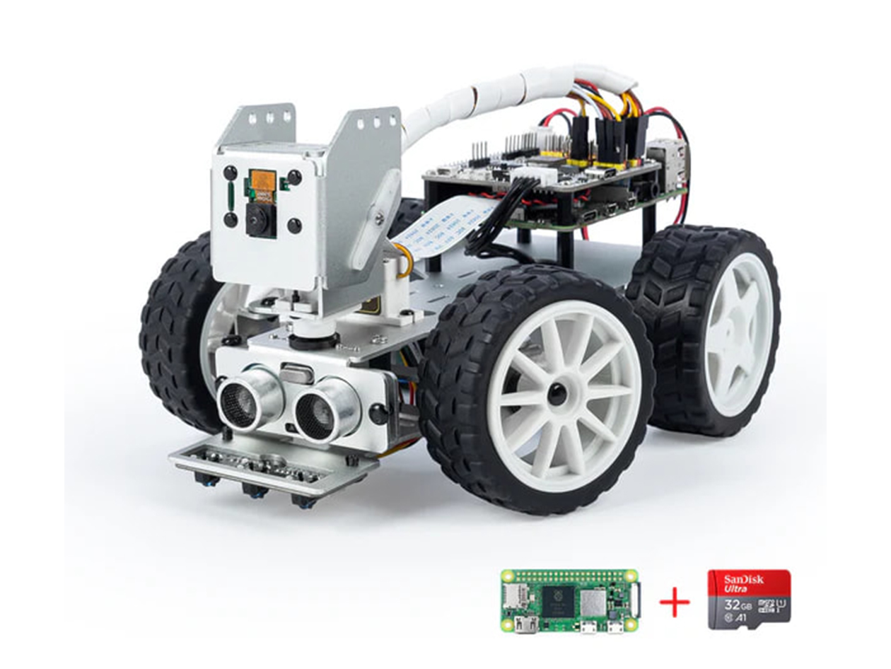 PiCar-X Smart Video Robot Car Kit with Raspberry Pi Zero 2W + 32GB SD Card