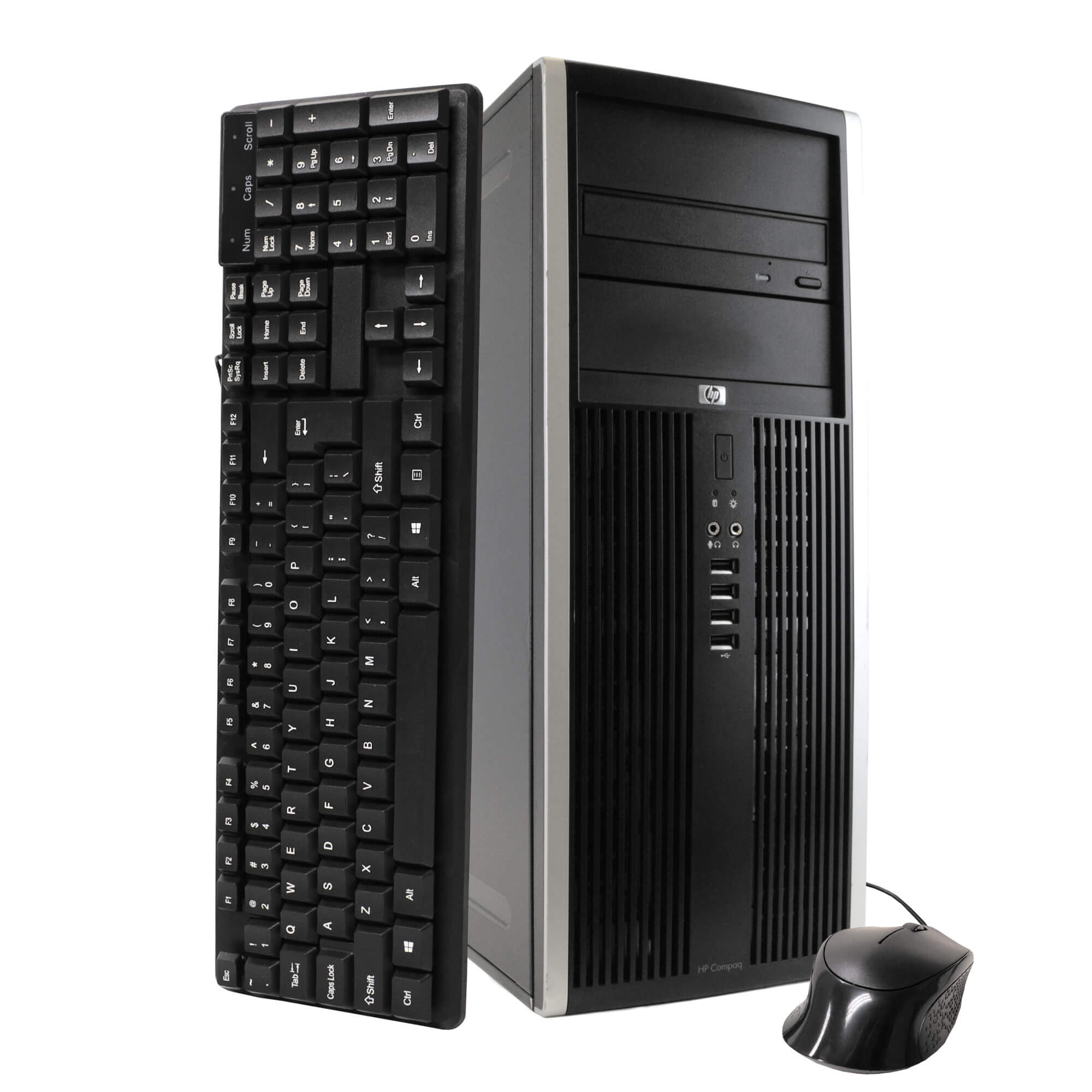 HP Compaq Elite 8100 Tower PC, 3.2GHz Intel i5 Dual Core Gen 1, 16GB RAM, 240GB SSD, Windows 10 Professional 64 bit, 22" Screen (Renewed)