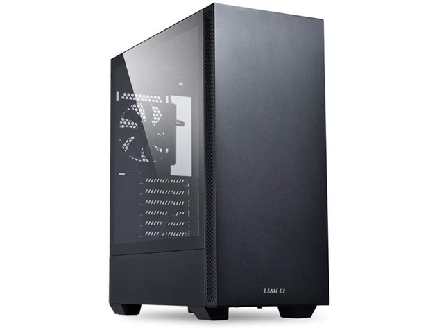 Lian Li Mid-Tower Chassis ATX Computer PC Gaming Case Tempered Glass Side Panel- (Like New, Damaged Retail Box)