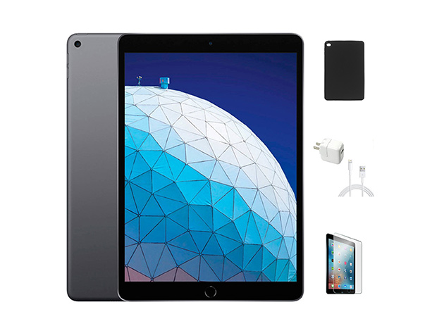 Apple iPad Air 3rd Gen 10.5" (2019) 64GB WiFi Gold (Refurbished) & Accessories Bundle