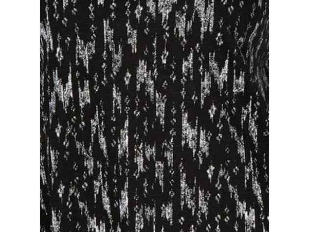 Style & Co Women's Plus Printed Scoop Neck Tank Top Black Size 2X