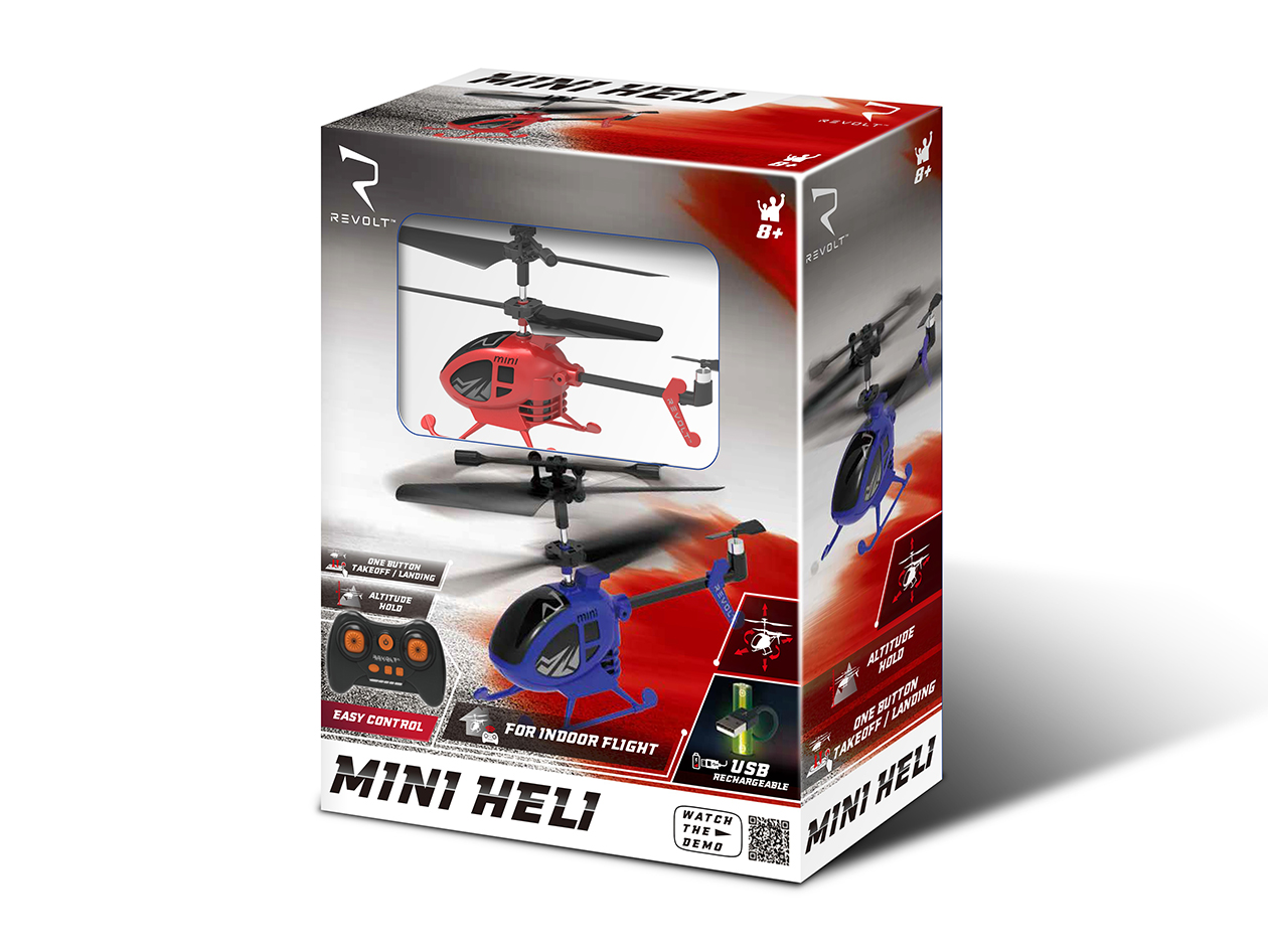 Revolt S100 Mini RC Helicopter with Gyro Stabilizer & Altitude Hold