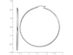 Extra Large Diamond Cut Hoop Earrings in Sterling Silver 2 1/2Inch (2.0mm)