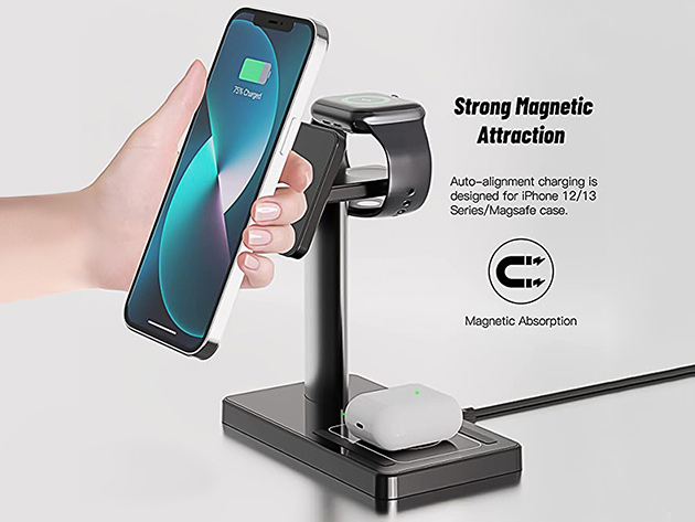 3-in-1 Magnetic Wireless Charger Station