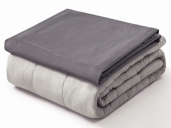 Kathy Ireland Weighted Blanket (Silver/10 Lb, 41"x 60") | Joyus