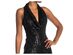 Rachel Rachel Roy Women's Kelly Sequined Cowlneck Jumpsuit Black Size 8