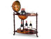 Costway Wood Globe Wine Bar Stand 34'' H 16th Century Italian Rack Liquor Bottle Shelf