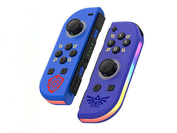 Wireless Controllers for Nintendo Switch with RGB Lights (Blue
