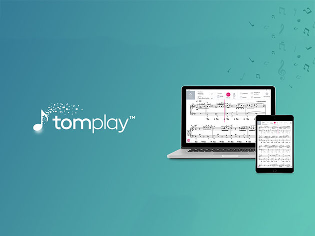 Tomplay™ Interactive Sheet Music: 1-Yr Subscription